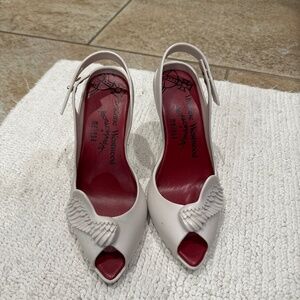 Vivienne Westwood Anglomania + Melissa angel wing sling back pumps